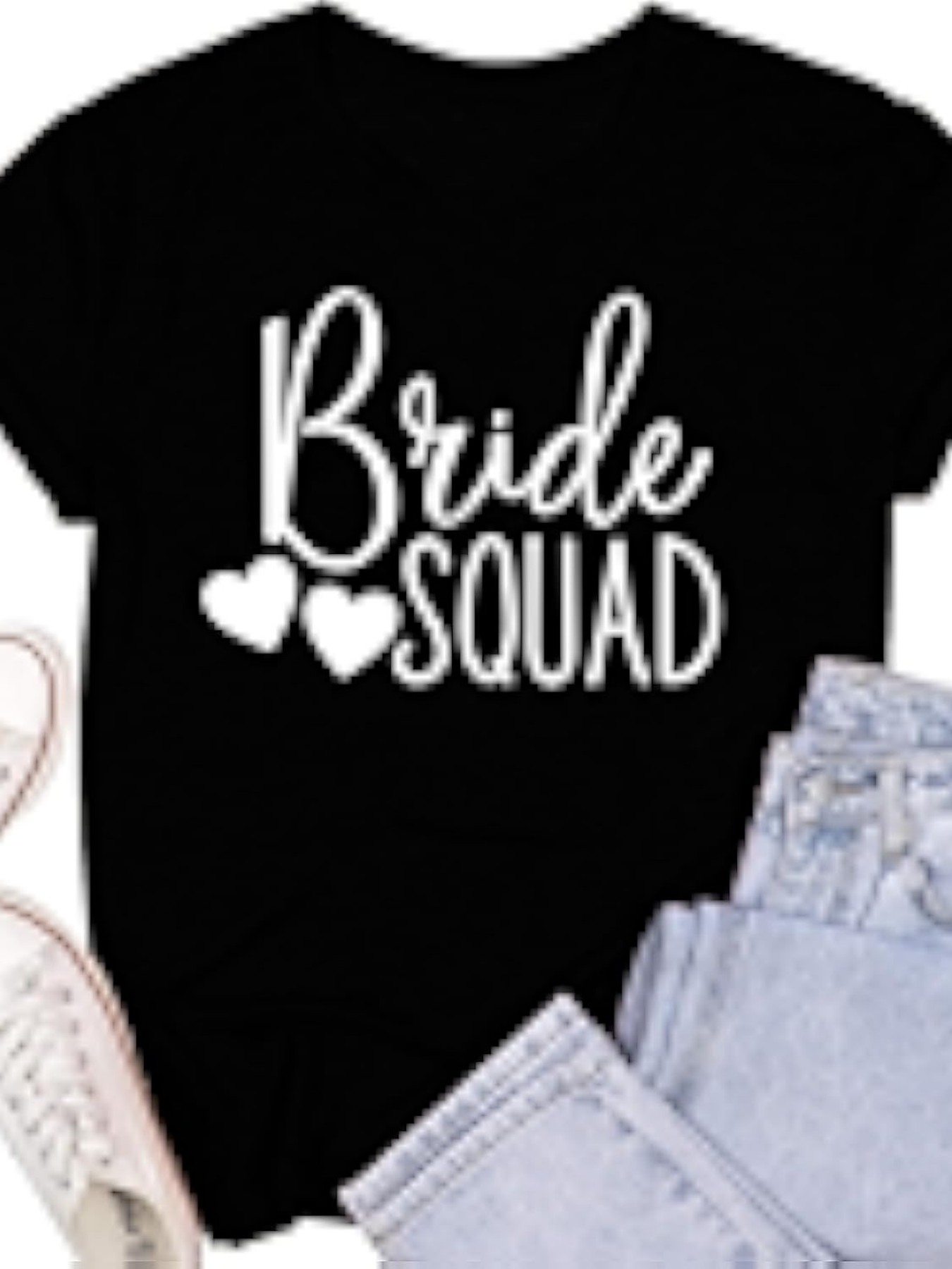 Summer Clothing Must Haves - Kurzarm-T-Shirt für Damen in Übergröße, Bride