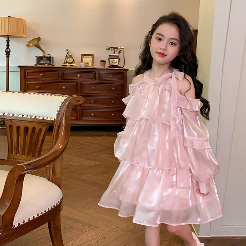 Summer Clothing For Teen Girls - 2023 sommer Neue Mädchen Kleid Rosa