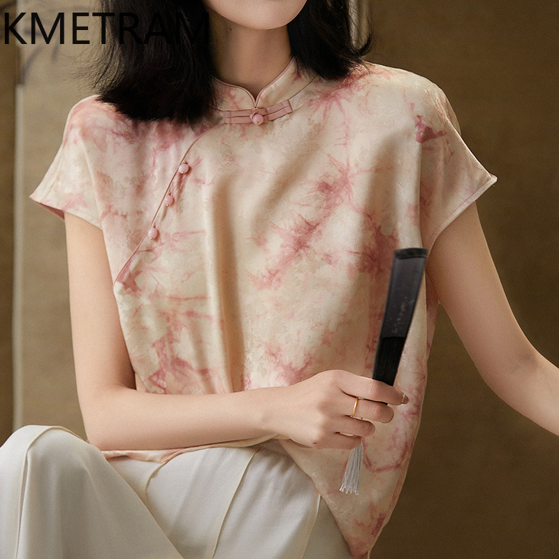 Quality Summer Clothing For Women - KMETRAM 100 % Maulbeerseidenbluse für Damen,
