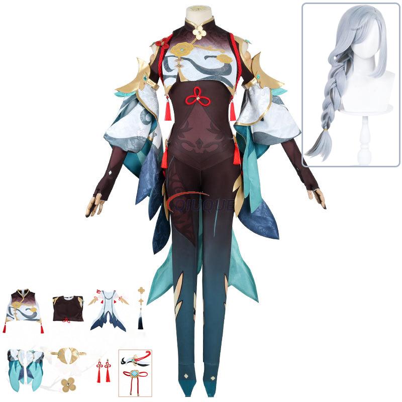 Romper Playsuit Women - Spiel Genshin Impact Shenhe Cosplay Kostüm