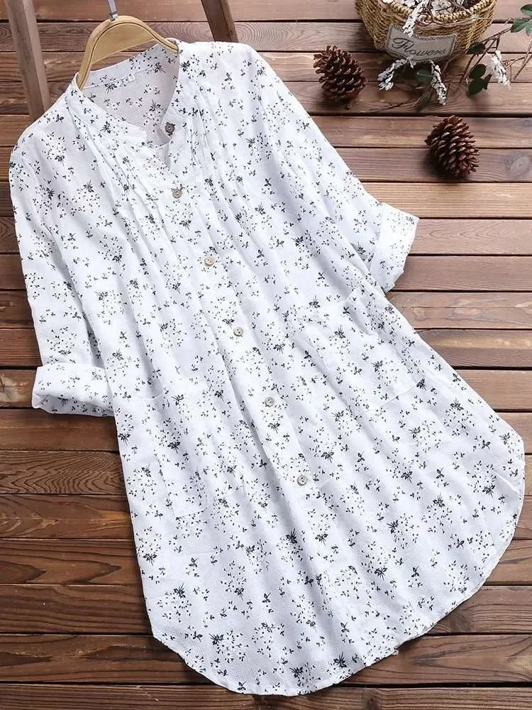 Summer Clothing For Plus Size Women - Damenhemden in Übergröße, 2025, neu, weiß,