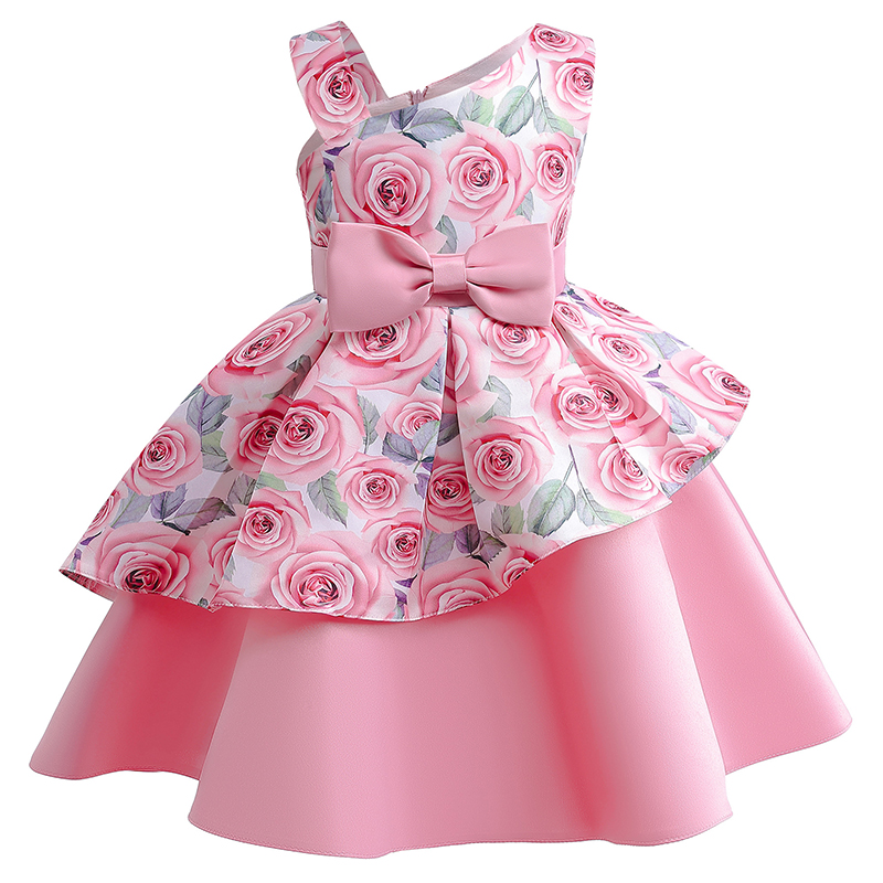 Summer Rose Clothing - Rosen Mädchen Kleid Sommer ärmel los