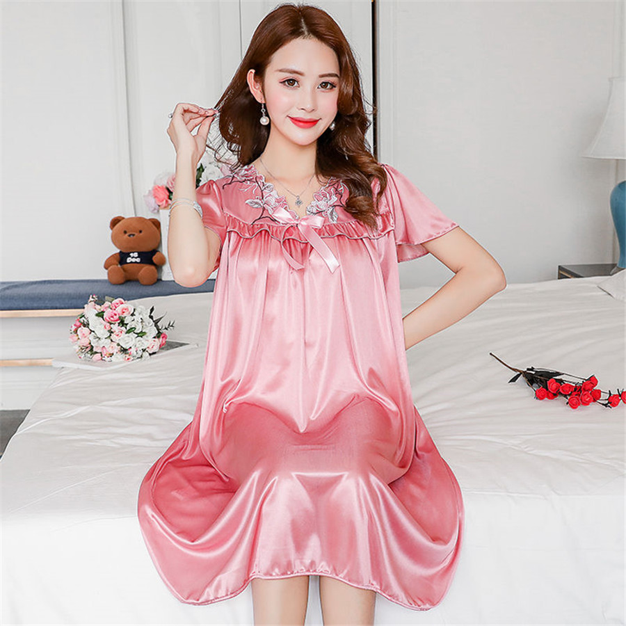 Summer Nights Clothing - NEUE Sommer Eis Seide Nachthemd Weibliche