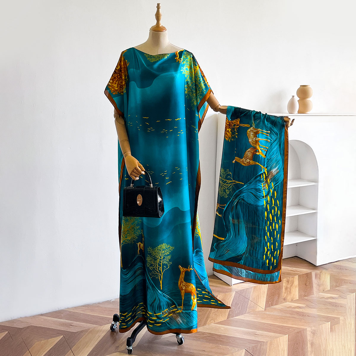 Summer Clothing Accessories - Damen Langer Schal Dubai Mode MUMU