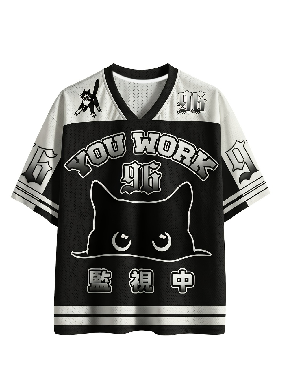 Summer Goth Clothing - Retro Gothic Cartoon Katze 3D-Druck Sport