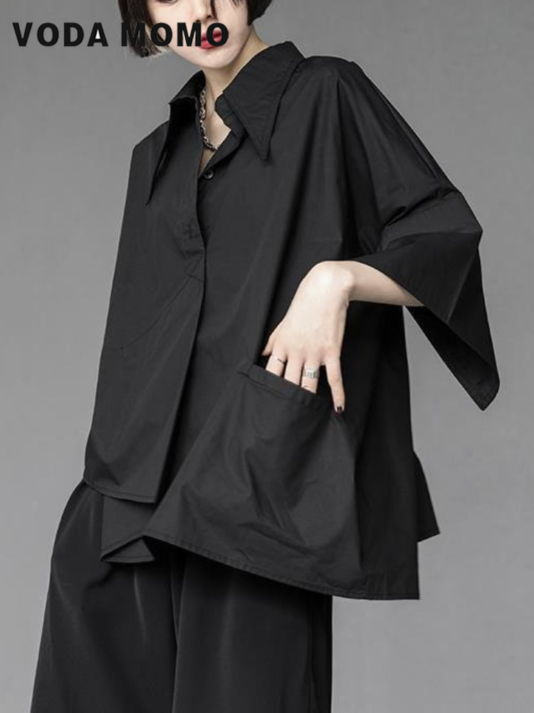 Summer Goth Clothing - Y2k Frauen Streetwear lose Sommer Tops