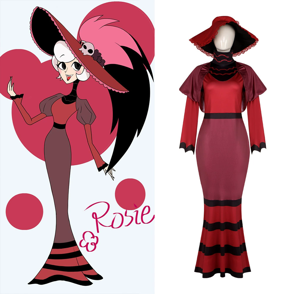 Anime Rosie Cosplay Kostüm Hut – Romper Playsuit Women Bewertung und Preis
