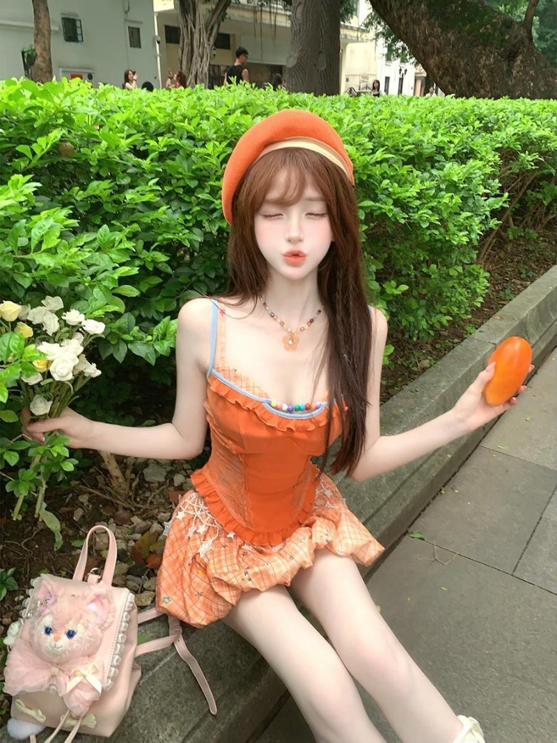 Sommerliches neues orangefarbe – Summer Japanese Clothing Bewertung und Preis