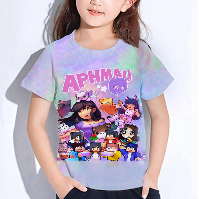 Aphmau miaut Katze T-Shirts Ca – Summer Clothing Baby Boy Bewertung und Preis