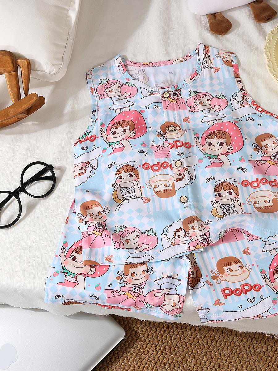 Mädchen Sommer Baumwoll-Seiden – Summer Clothing Girls Bewertung und Preis