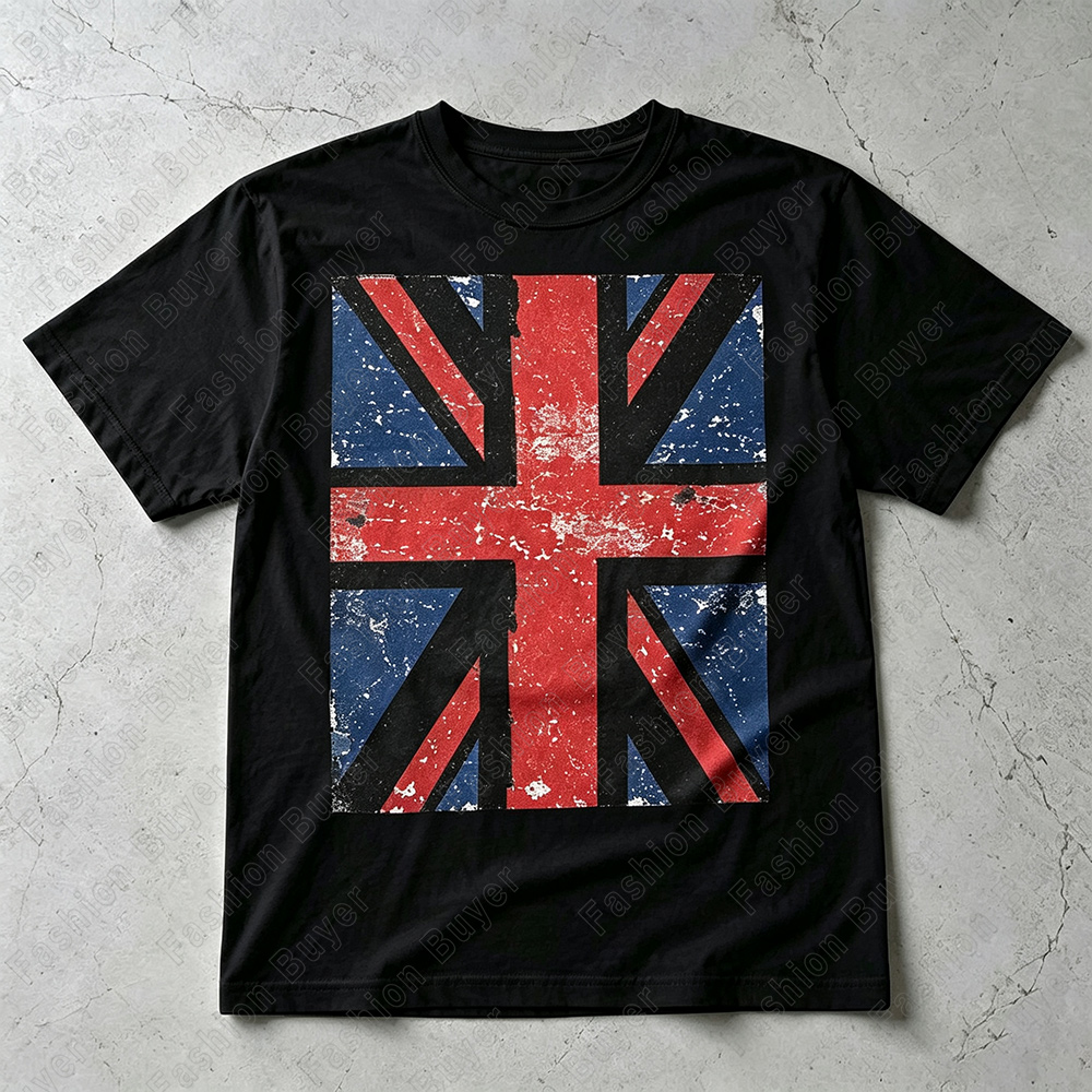 T-Shirt mit Union-Jack-Muster  – Summer Clothing London Bewertung und Preis