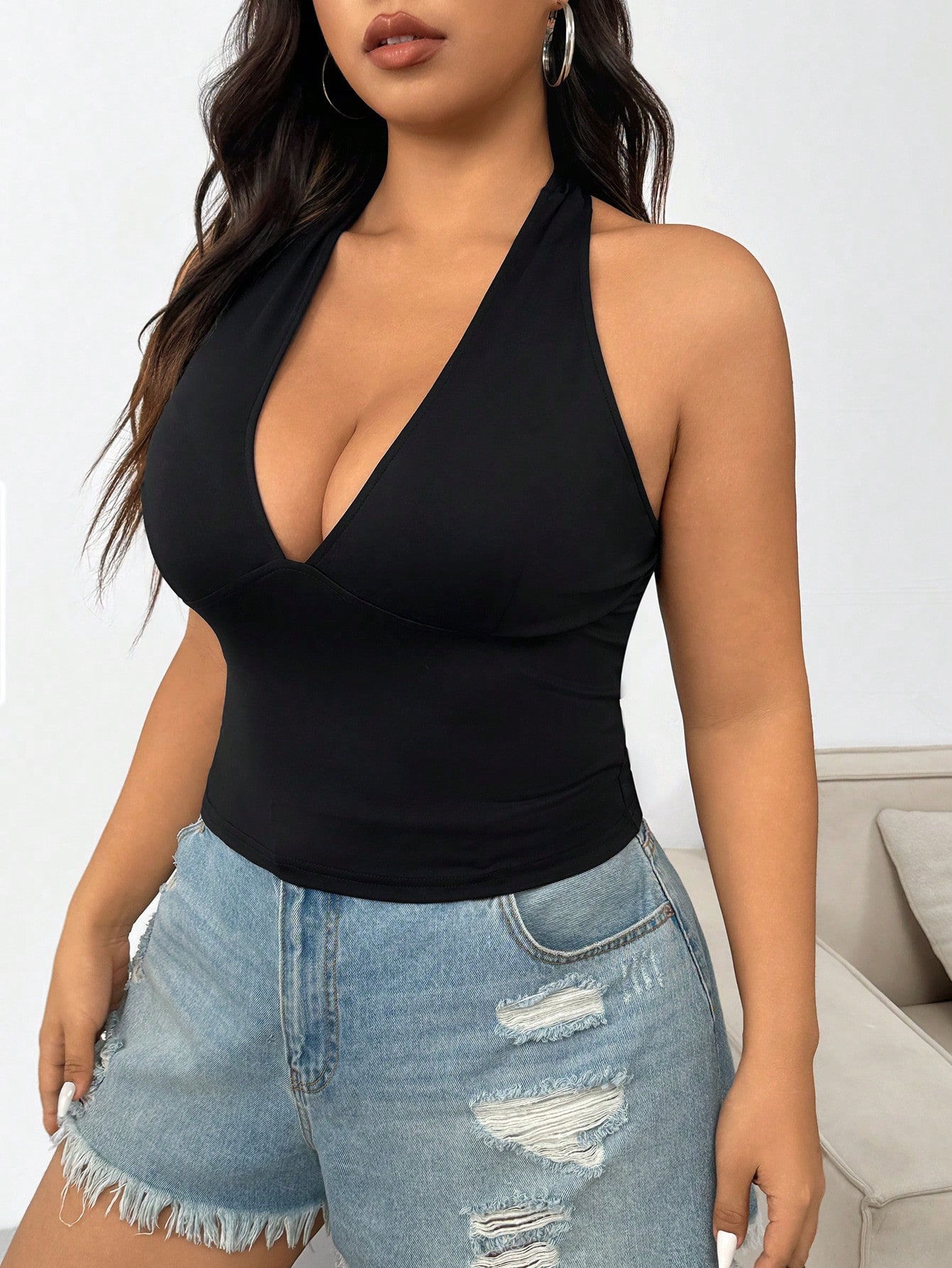 Neue Mode Einfarbiges Plus-Siz – Summer Clothing For Plus Size Women Bewertung und Preis