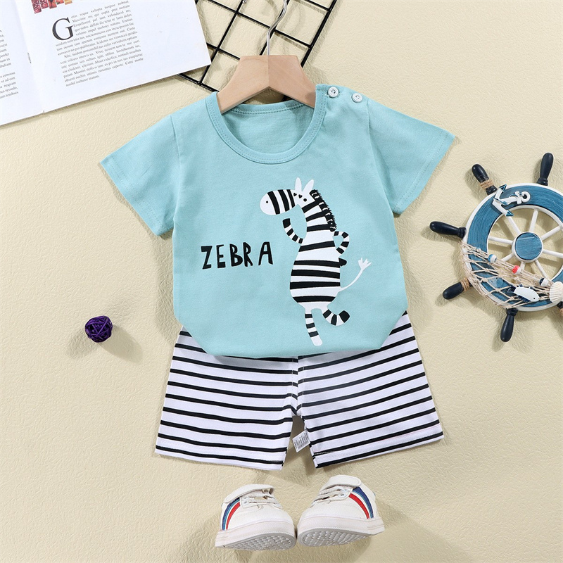 Baumwolle T-shirts + Shorts 2- – Summer Clothing Baby Boy Bewertung und Preis