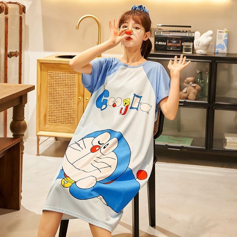 Doraemon süßes Nachthemd für D – Summer Nights Clothing Bewertung und Preis