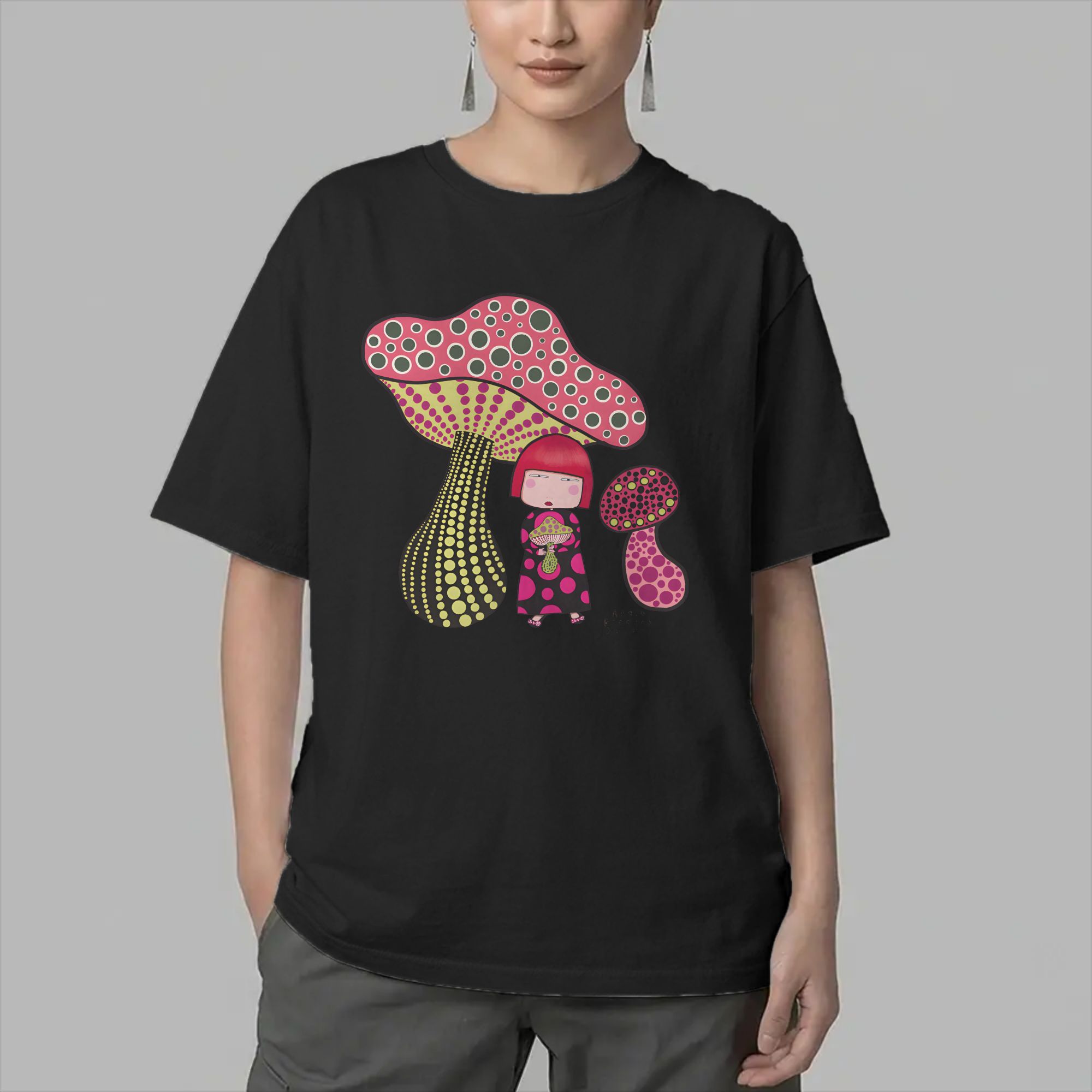 Herren-T-Shirts mit Pilz-Mädch – Summer Clothing Girls Bewertung und Preis
