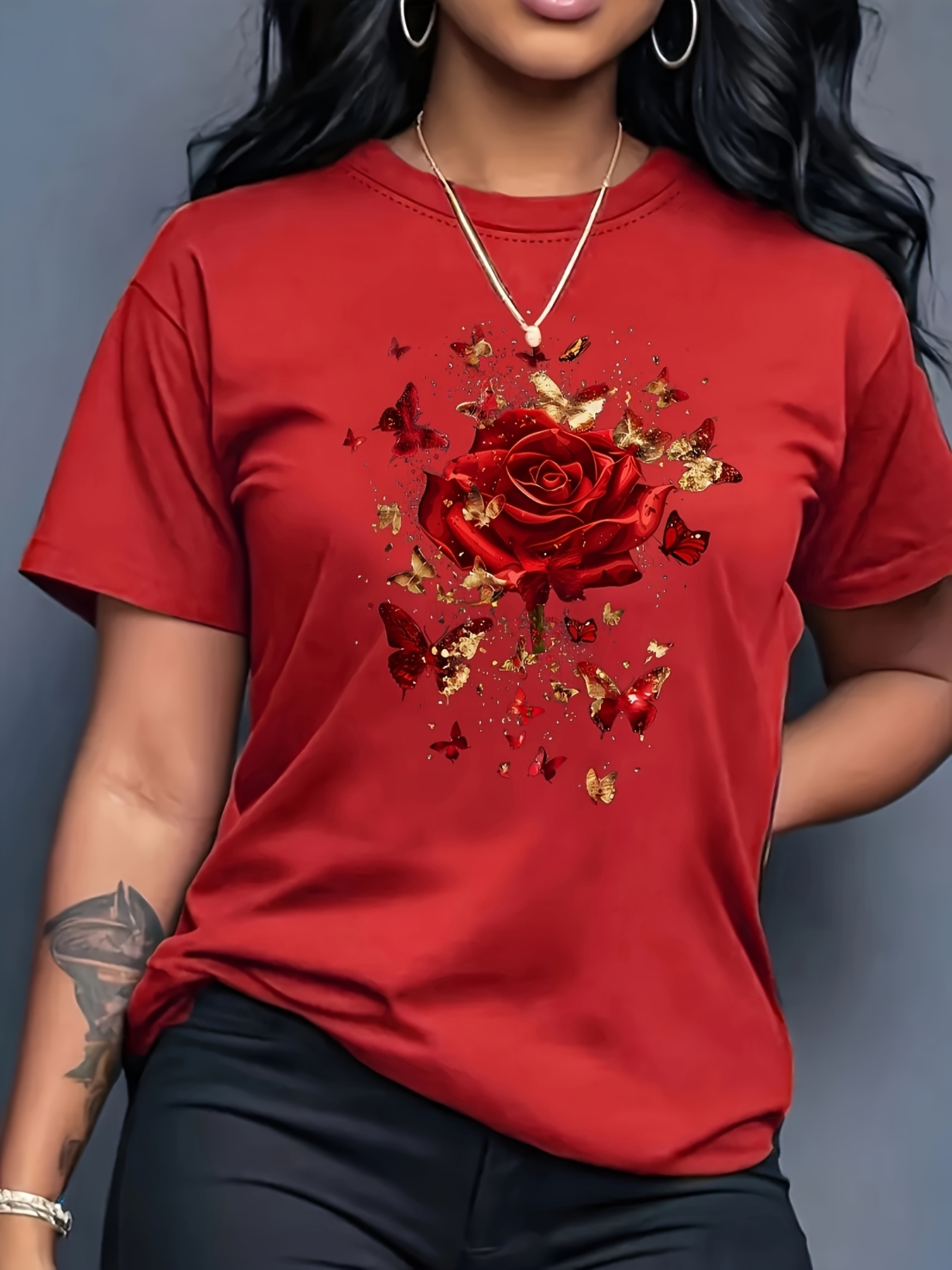 Damen Freizeit-Sport-T-Shirt m – Summer Rose Clothing Bewertung und Preis