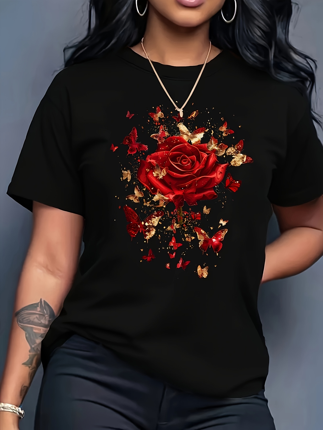 Damen Freizeit-Sport-T-Shirt m – Summer Rose Clothing Bewertung und Preis