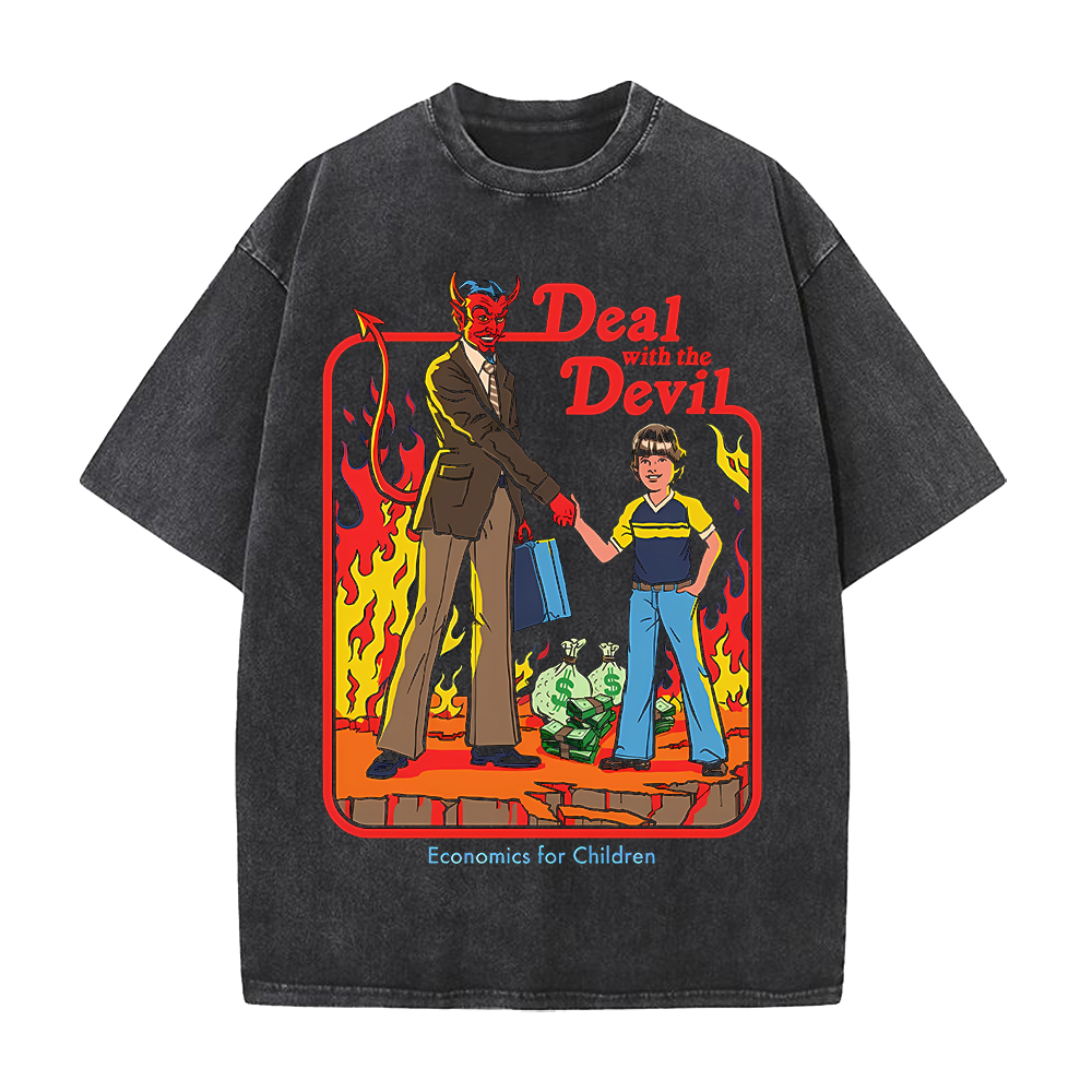 Deal With The Devil Bedrucktes – Summer Clothing Deals Bewertung und Preis