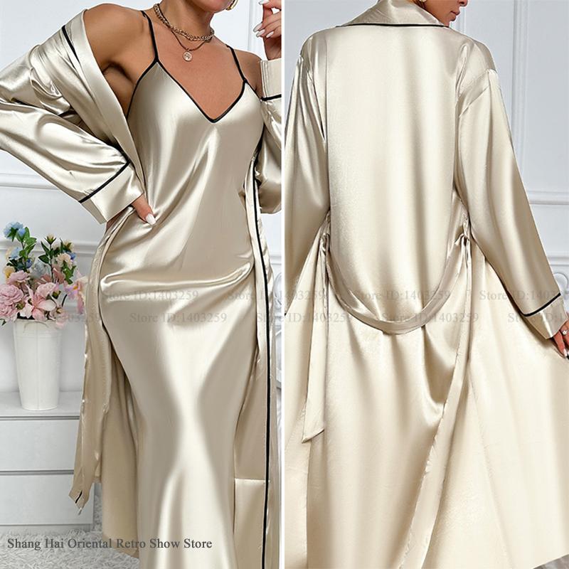 Sexy Lange Twinset Robe Set Ch – Summer Nights Clothing Bewertung und Preis