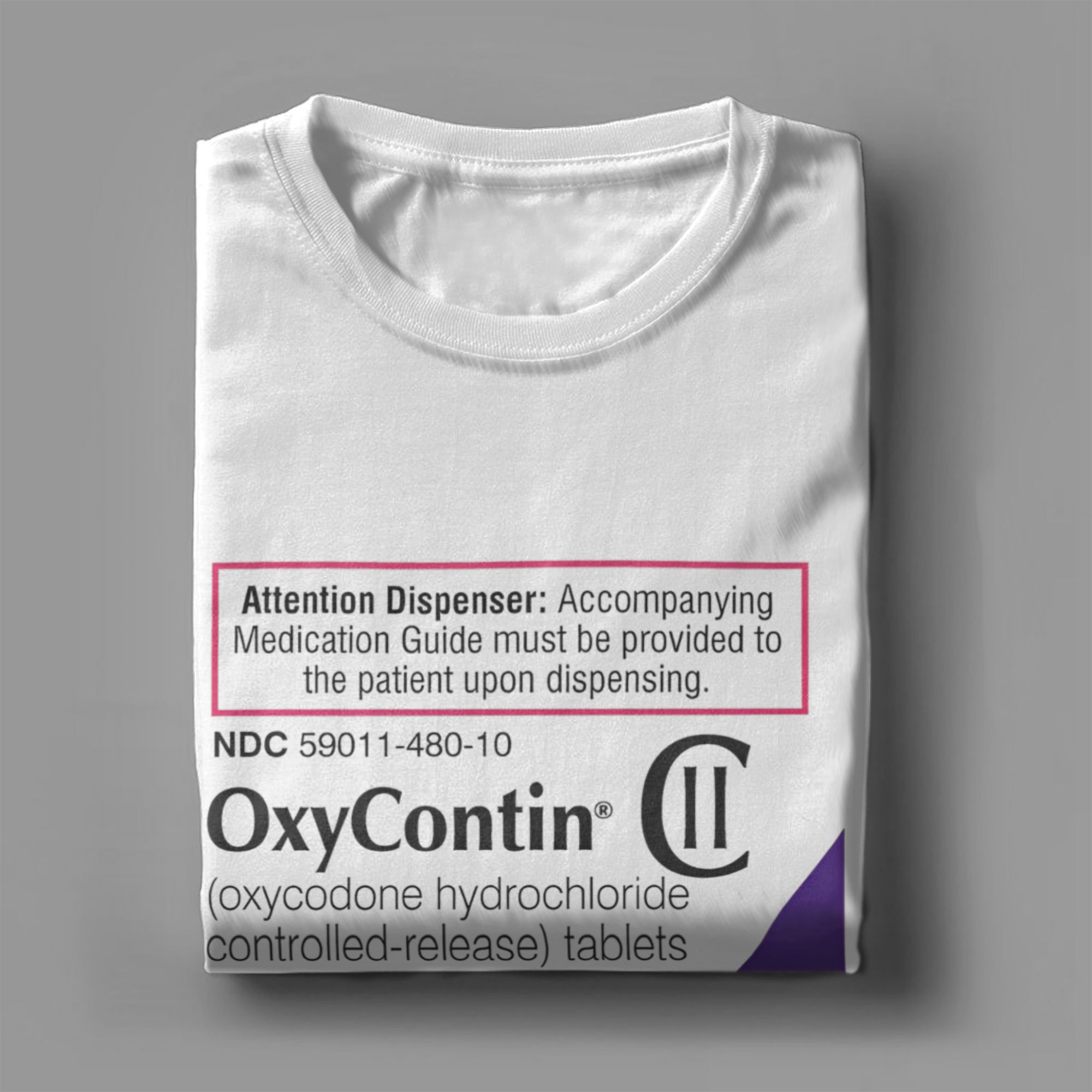Oxycontin 80mg Label Herren-T- – Summer Clothing Label Bewertung und Preis