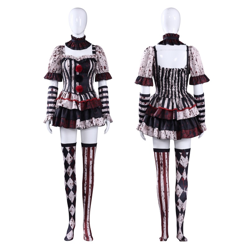 Clown-Kostüm für Damen, Zirkus – Romper Playsuit Women Bewertung und Preis