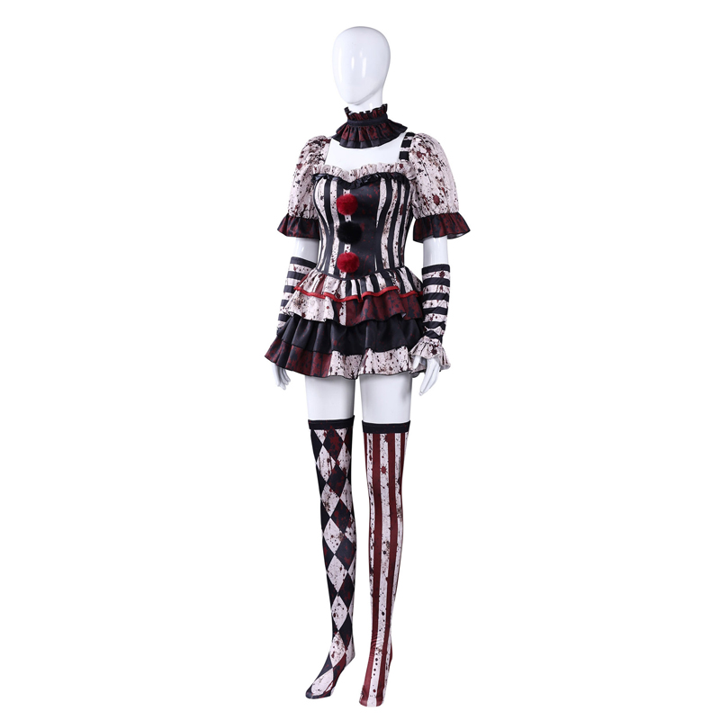 Clown-Kostüm für Damen, Zirkus – Romper Playsuit Women Bewertung und Preis