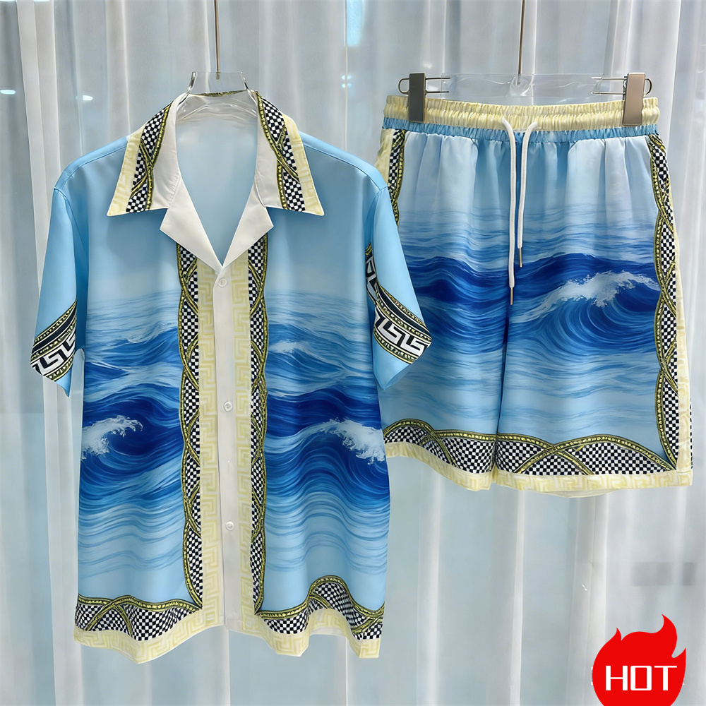 Sommer-Herrenhemd-Sets mit Pfl – Summer Vacation Clothing Men Bewertung und Preis
