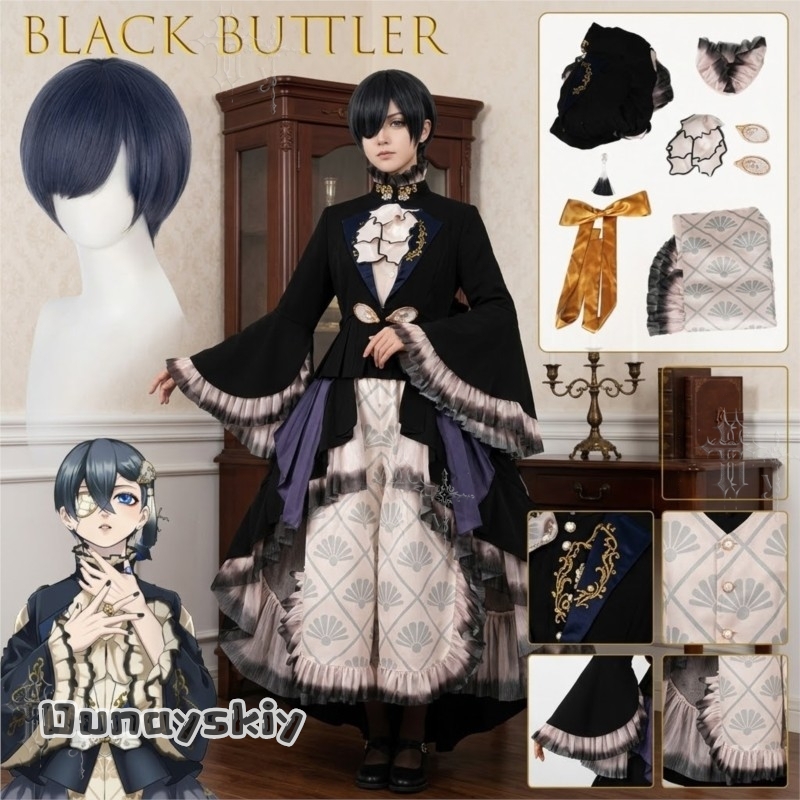 Oyster Ciel Cosplay Anime Blac – Romper Playsuit Women Bewertung und Preis