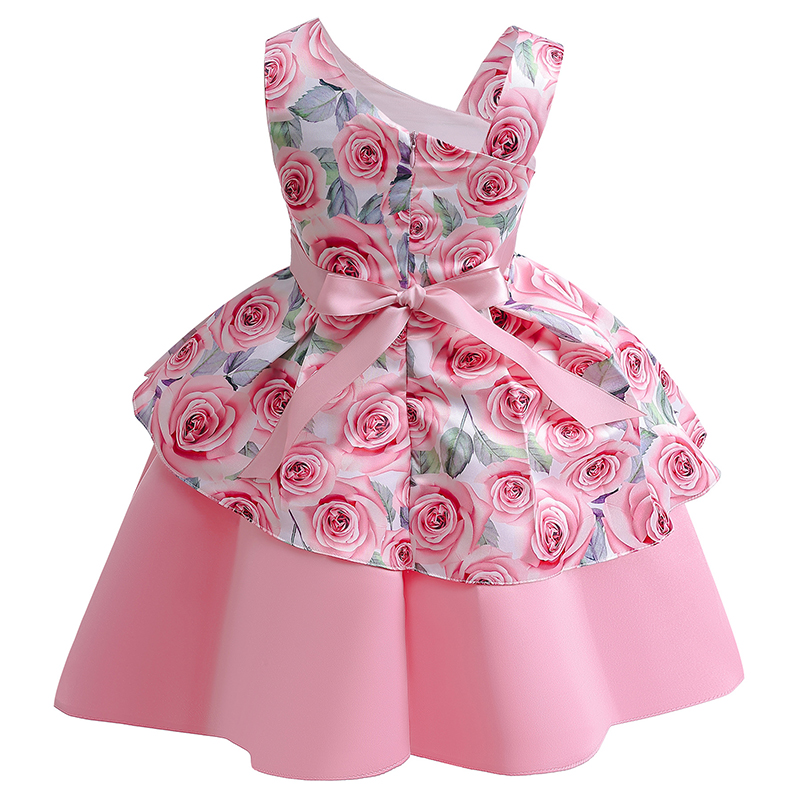 Rosen Mädchen Kleid Sommer ärm – Summer Rose Clothing Bewertung und Preis