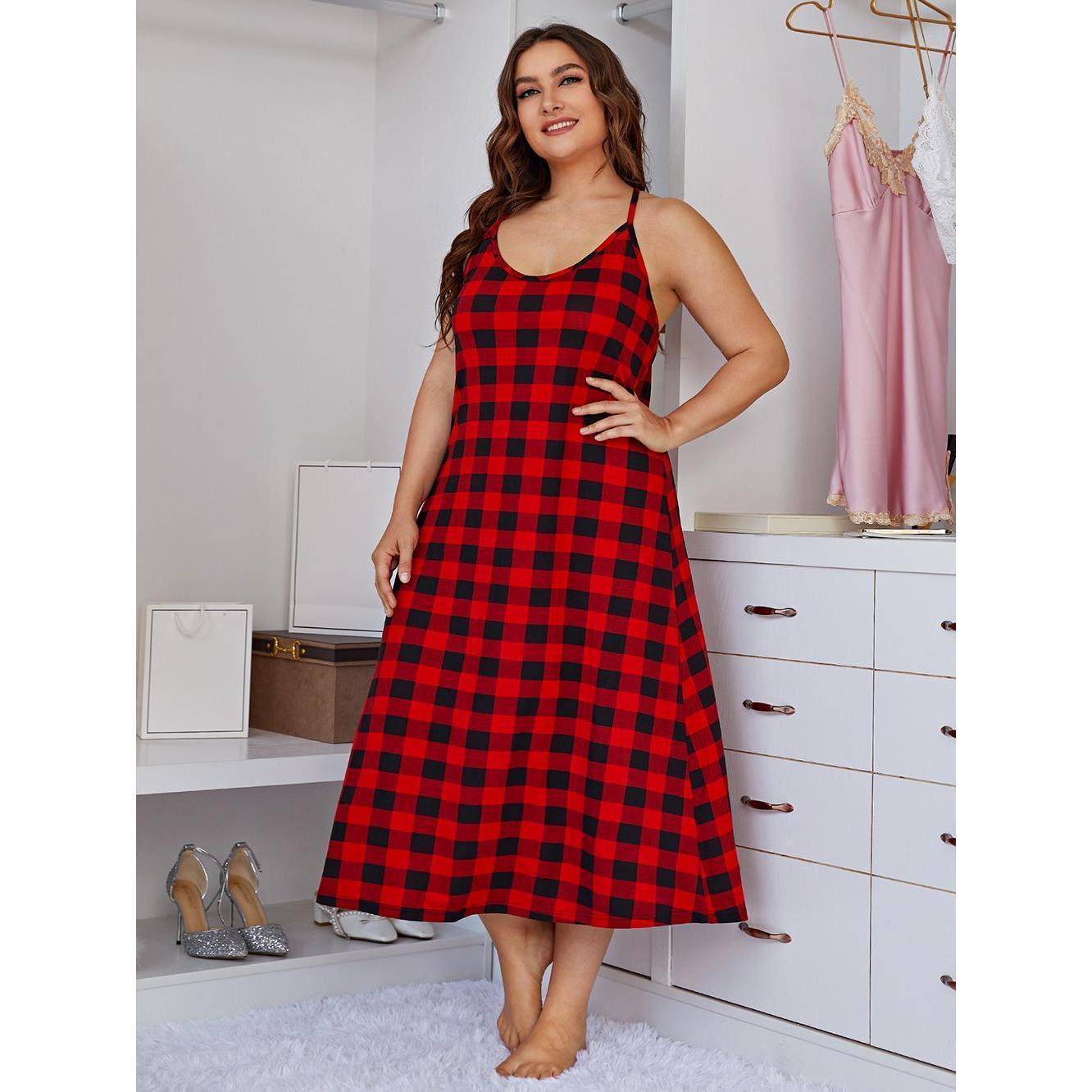 Übergrößen-Schlafkleid für Fra – Summer Clothing For Plus Size Women Bewertung und Preis